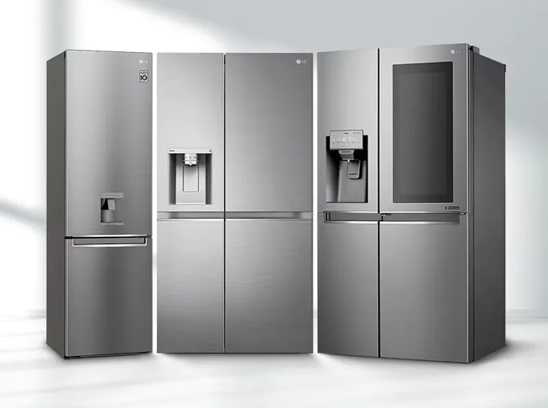 خرید انواع مدل یخچال فریزر ال جی