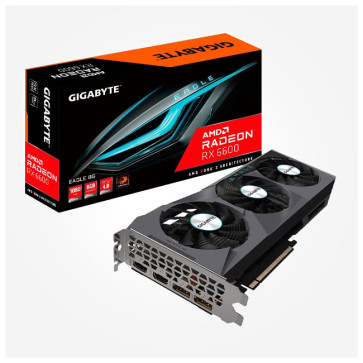 کارت گرافیک 128 بیت 8 گیگ رم GDDR6 گیگابایت مدل Radeon RX 6600 Eagle