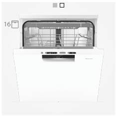 عکس ماشین ظرفشویی هایسنس 16 نفره مدل HS661C60 سفید 