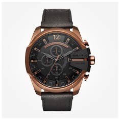 ساعت عقربه ای مچی مردانه دیزل 51 میلیمتر استیل Mega Chief Chronograph