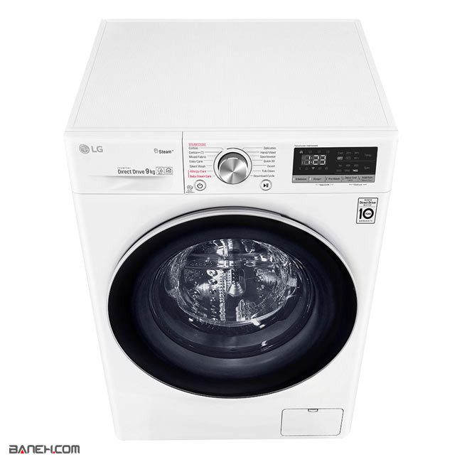 ماشین لباسشویی ال جی 9 کیلویی LG F4V509WS سفید
