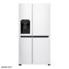 gc j247sluv.20 یخچال ال جی ساید بای ساید 28 فوت GC-J247SLUV LG Refrigerator -white