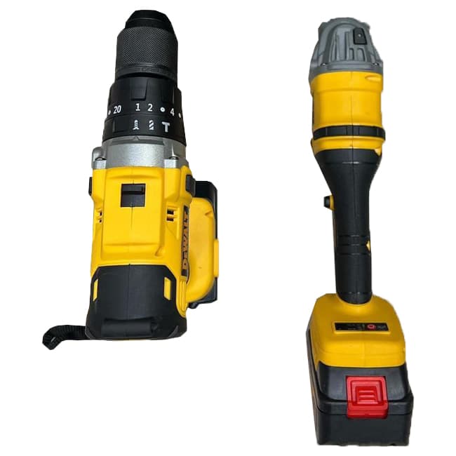 ست و پک دوقلو دریل و فرز دیوالت براشلس DEWALT