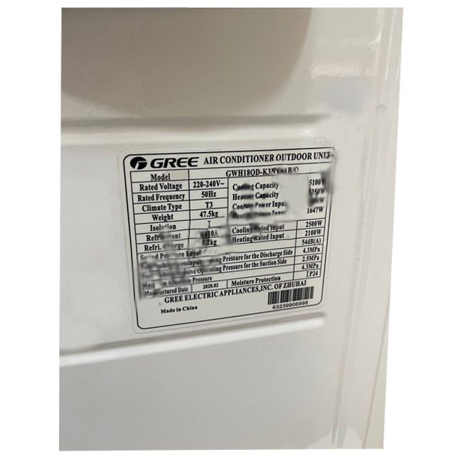 کولر گازی گری 18000 پلار وای فای GWH18ACD-K3NTA5B T3