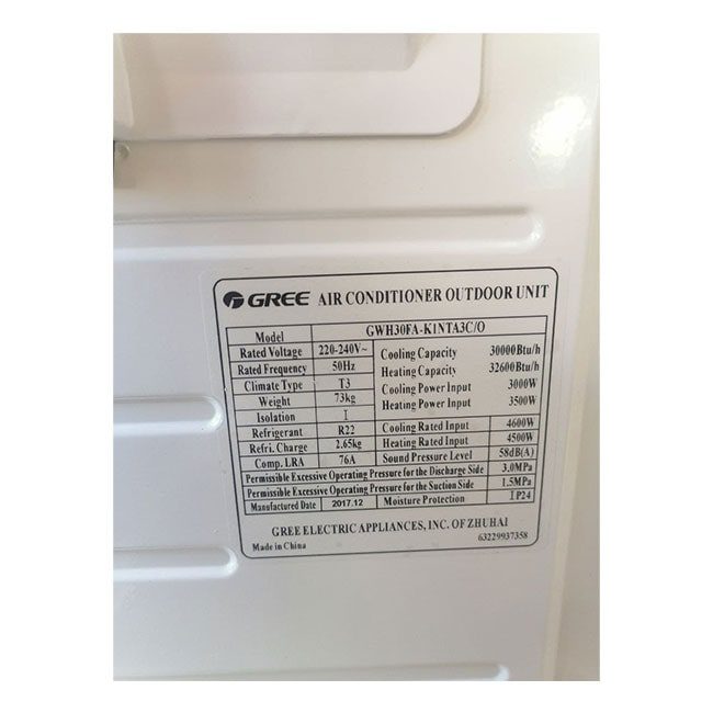 gwh30fa k1nta3c o gree 3 کولر گازی گری 36000 سرد و گرم آی متیک GREE IMATIC GWH36MB-K1NT