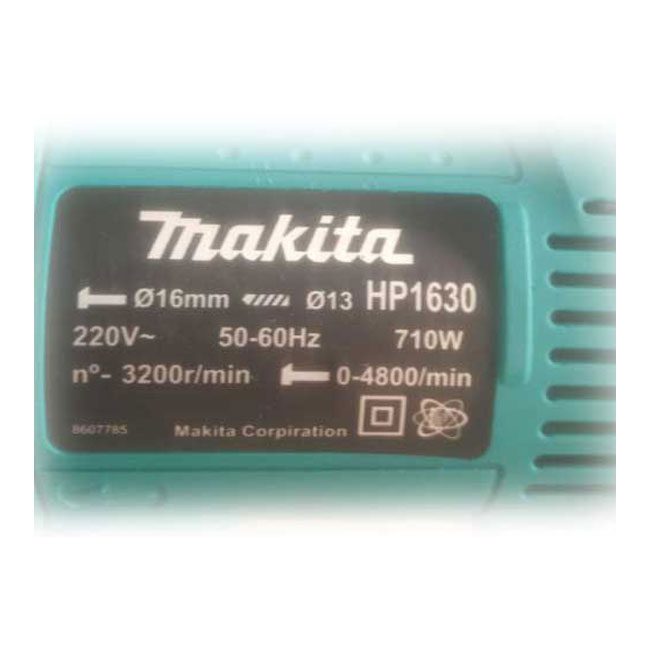 دریل برقی چکشی ماکیتا 710 وات 3200 دور پک کامل Makita HP1630