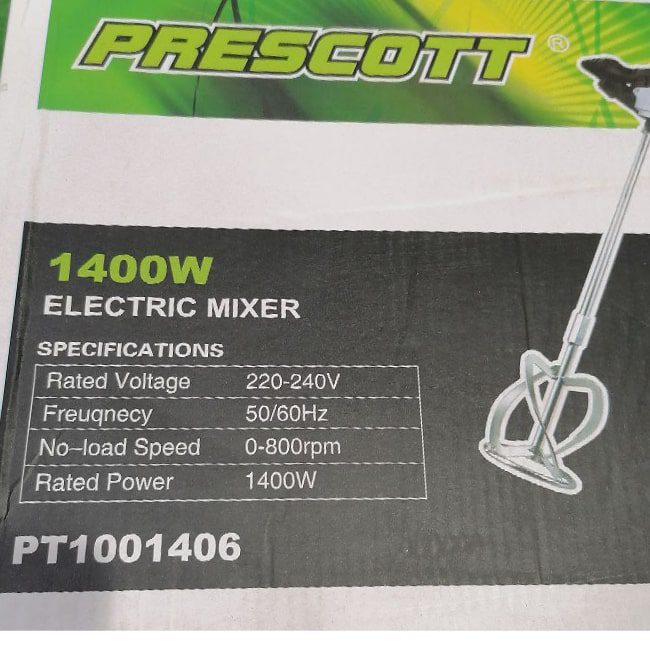 همزن صنعتی پریسکوت 1400 وات مدل PRESCOTT PT1001406