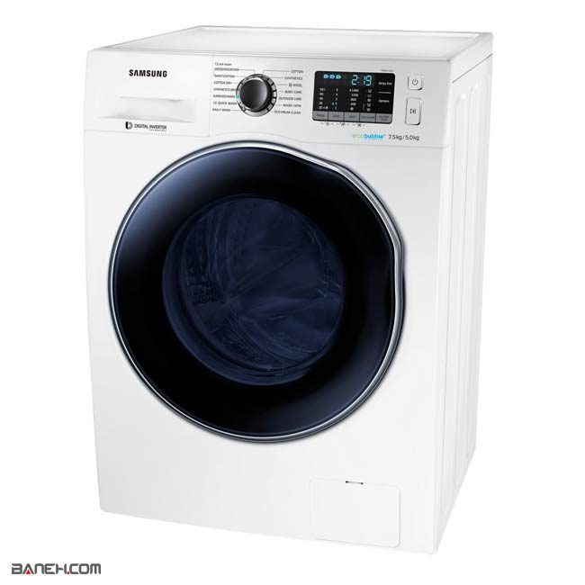 ماشین لباسشویی سامسونگ 8 کیلویی WD75J5410AW
