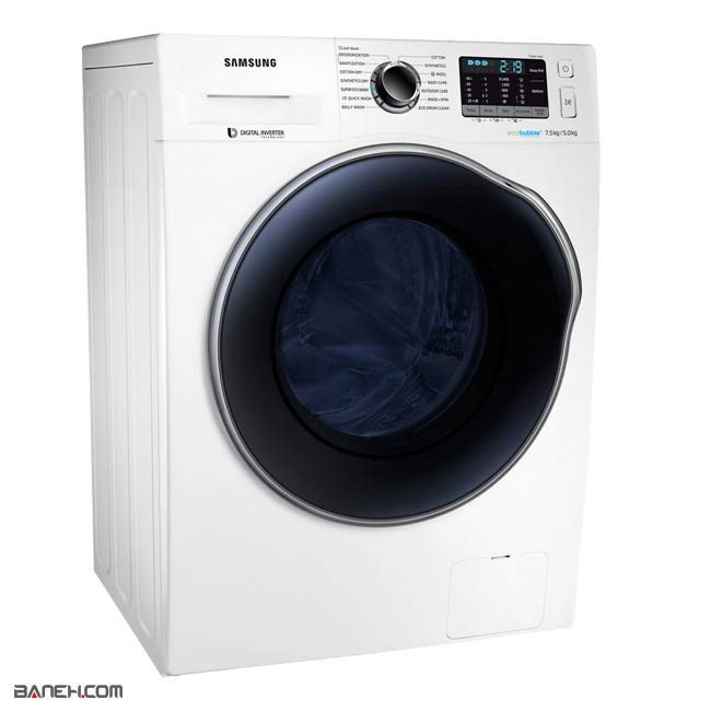 ماشین لباسشویی سامسونگ 8 کیلویی WD75J5410AW