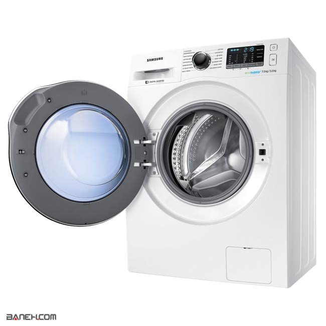 ماشین لباسشویی سامسونگ 8 کیلویی WD75J5410AW
