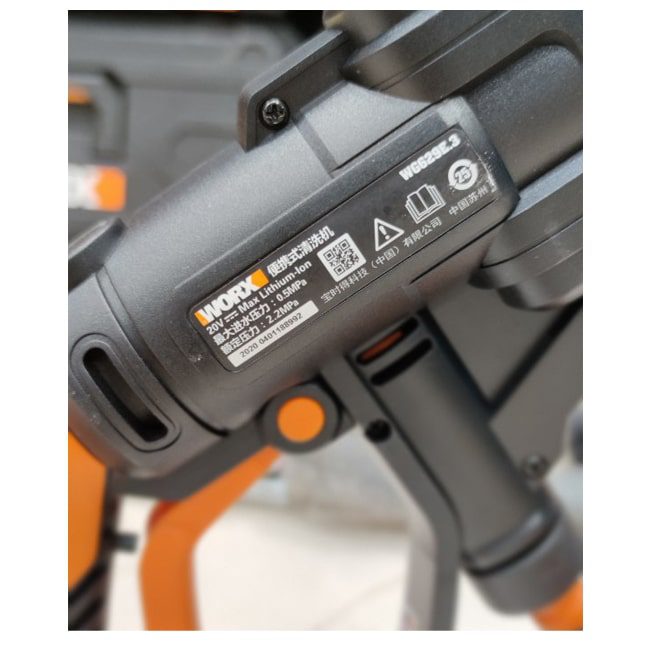 کارواش خانگی شارژی ورکس 30 بار جعبه پلاستکی WORX WG629E.3