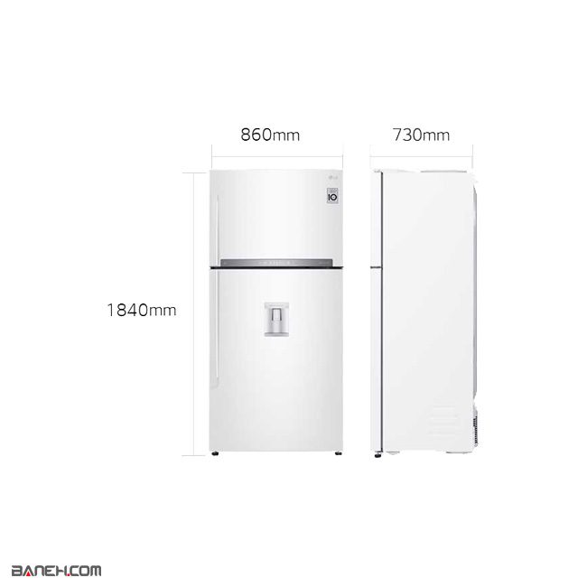 یخچال فریزر بالا و پایین ال جی 30 فوت GF-882 LG Refrigerator 882