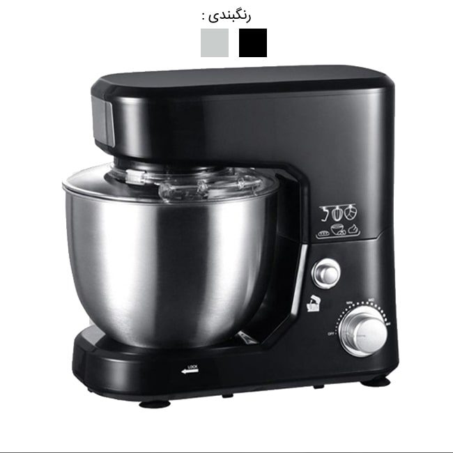 همزن برقی کاسه دار دلمونتی حرفه ای 1300 وات مدل DL140