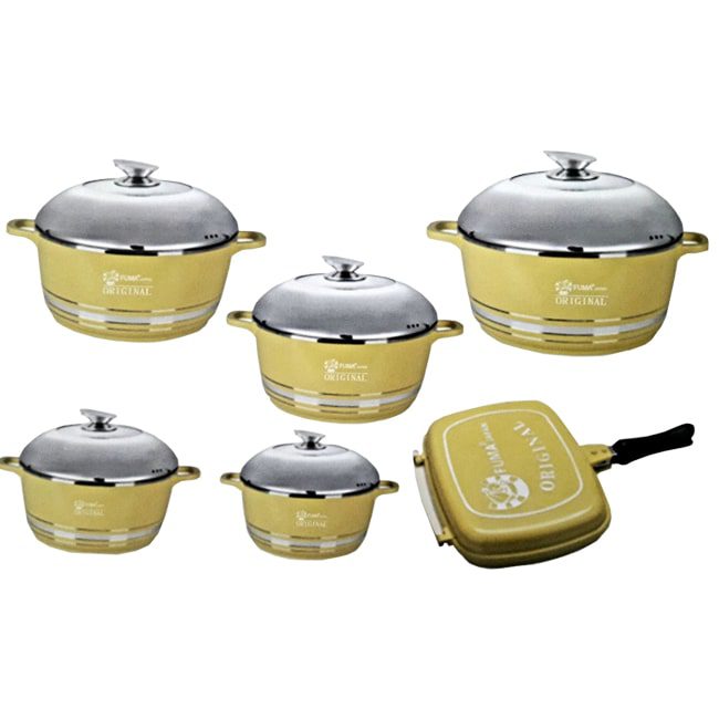 سرویس قابلمه چدن سرامیک 12 پارچه فوما FUMA Set 12 Piece FU-1061