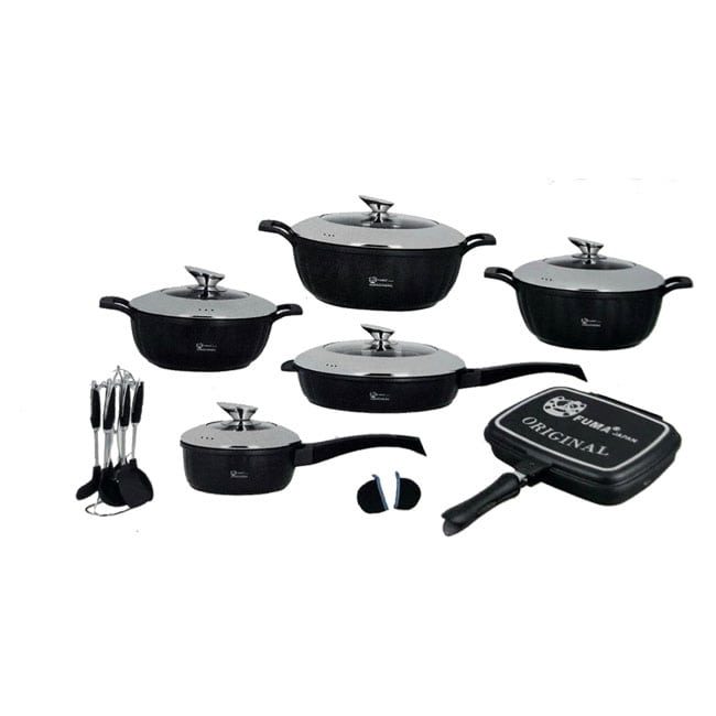 سرویس قابلمه چدن سرامیک 19 پارچه فوما FUMA Set 19 Piece FU-873