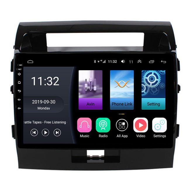 پخش فابریک خودرو و مانیتور ماشین لندکروزر C100PrO