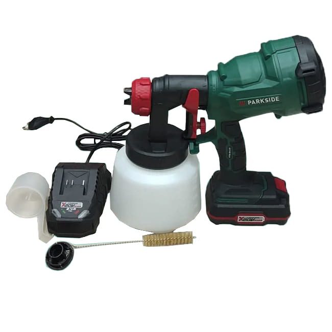 پیستوله رنگ شارژی 20 ولت مخزن 1 لیتری پارکساید Parkside PFSA 20_LI A1
