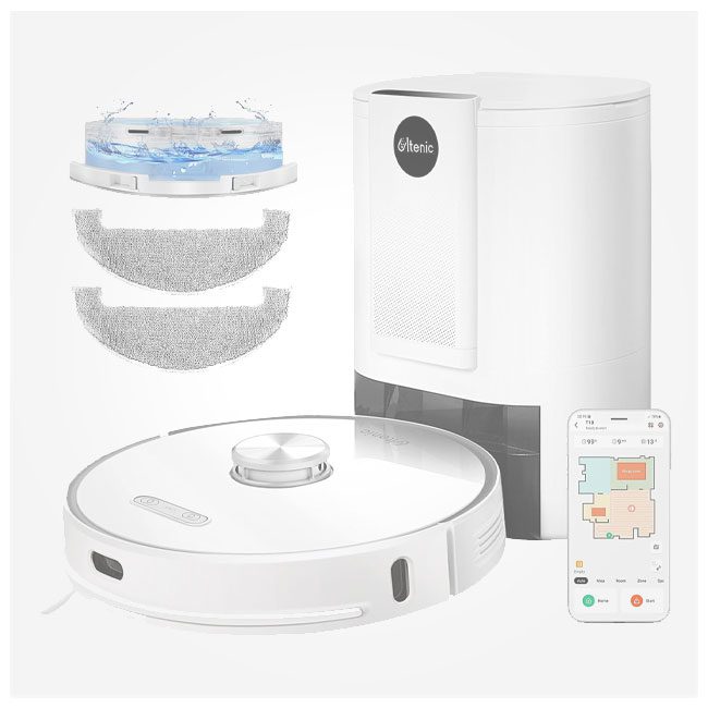 جاروبرقی شارژی رباتیک 50 وات4.3 لیتری 3000Pa مدل Ultenic T10