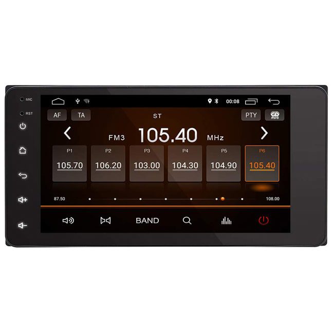 پخش فابریک خودرو تویوتا هایلوکس 7 اینچ مدل P100 سال 2008 – 2012 Toyota Hilux