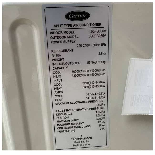 کولر گازی ایستاده 48000 کریر اینورتر 42QFG036V T3 3 42qfg036v 38qfg036v carrier 3 کولر گازی ایستاده 48000 کریر اینورتر 42QFG036V T3