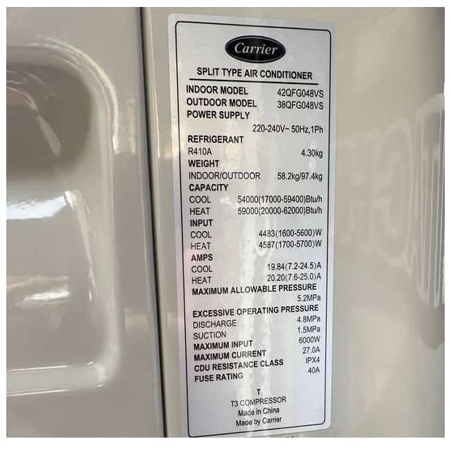 کولر گازی ایستاده 60000 کریر اینورتر 42QFG060V T3 3 42qfg060v 38qfg060v carrier 7 کولر گازی ایستاده 60000 کریر اینورتر 42QFG060V T3