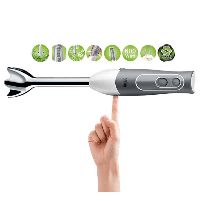 braun mq535 16 گوشت کوب برقی 600 وات براون BRAUN HAND BLENDER MQ535