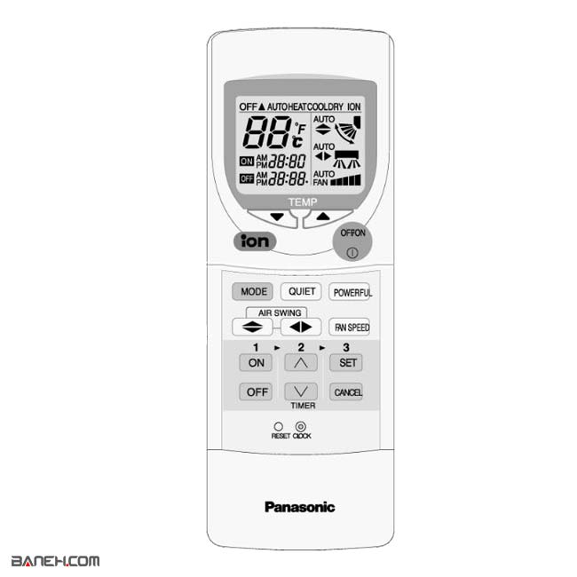 cua 24dks 5 1 کولر گازی سرد و گرم پاناسونیک CU-A12DKS Panasonic Split 12000btu