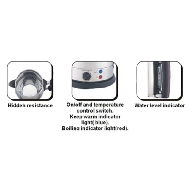 fu 767 3 1 چای ساز برقی 1800 وات فکر Temper Fakir Tea Maker