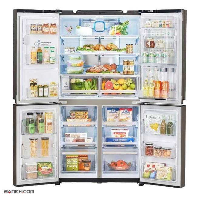 gr j264dpm.5 یخچال ساید بای ساید ال جی 30 فوت LG REFRIGERATOR GR J264 DPM