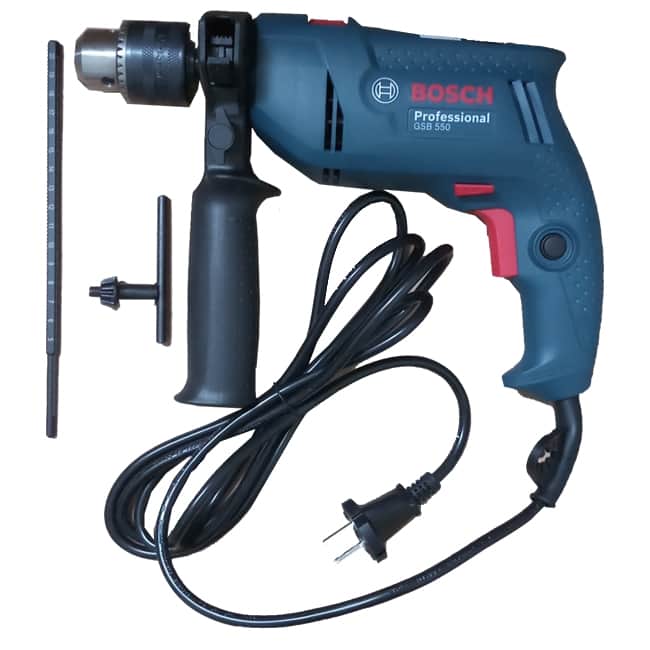 دریل بوش چکشی بتن کن 550 وات سه نظام GSB-550 Bosch 3 gsb 550 bosch 10 دریل بوش چکشی بتن کن 550 وات سه نظام GSB-550 Bosch