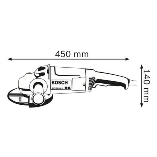 فرز بوش 2100 وات 6500 دور BOSCH GWS 21-180