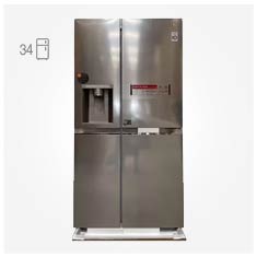 یخچال ال جی ساید 34 فوت مدل J348 3 j348 22 یخچال ال جی ساید 34 فوت مدل J348