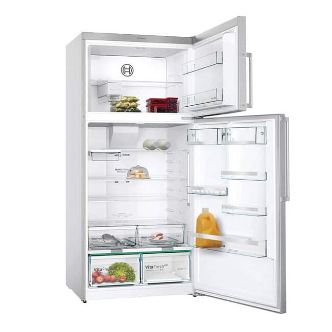 kdd86ai304 2 یخچال بالا فریزر بوش 24 فوت KDD86AI304 نقره ای