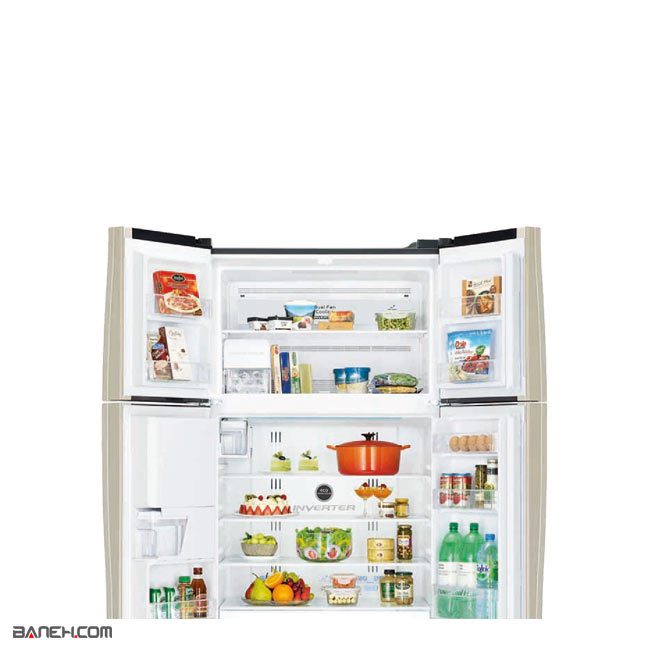 rw720.24 یخچال فریزر طرح ساید هیتاچی 27 فوت HITACHI REFRIGERATOR RW720