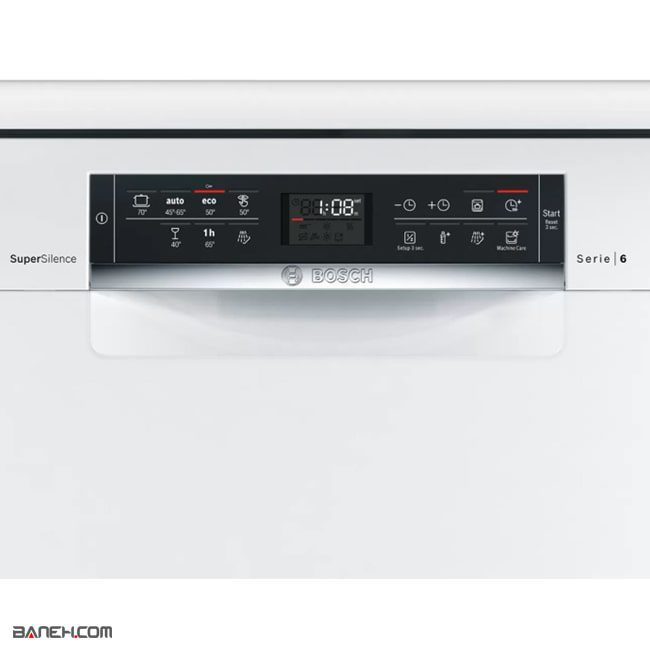 ظرفشویی بوش سری 6 کم صدا 13 نفره Bosch SMS67NW10M 4 sms67nw10m 4 ظرفشویی بوش سری 6 کم صدا 13 نفره Bosch SMS67NW10M
