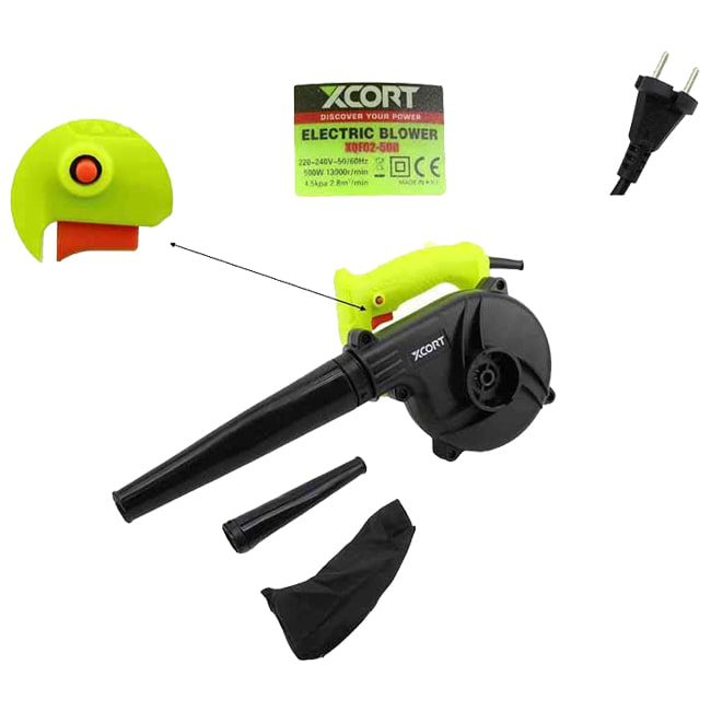 بلوور دمنده و مکنده ایکس کورت 500 وات XQF02-500 3 xqf02 بلوور دمنده و مکنده ایکس کورت 500 وات XQF02-500
